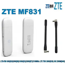 Лидер продаж zte MF831 4 г ключ 2 внешние антенны Порты и разъёмы LTE usb-модем плюс 2 шт. 4 г антенны