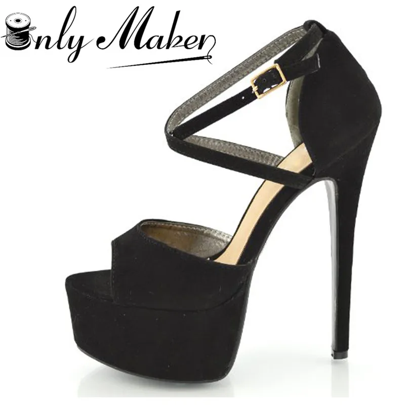 ankle strap platform heel