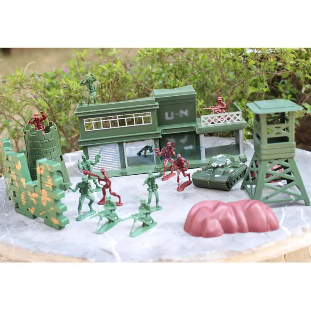500 шт. Пластик Военная Униформа playset 5 см Солдат Цифры с ассорти армии Интимные аксессуары модель Игрушечные лошадки для мальчиков