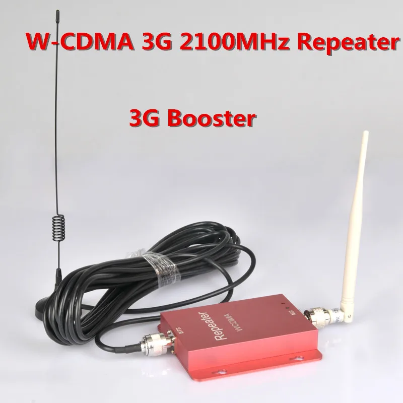 

New Red 3G 2100MHz UMTS WCDMA Mobile Phone signal Booster Amplifier Repeater gain 60dbi 3g cellular signal booster with antenna