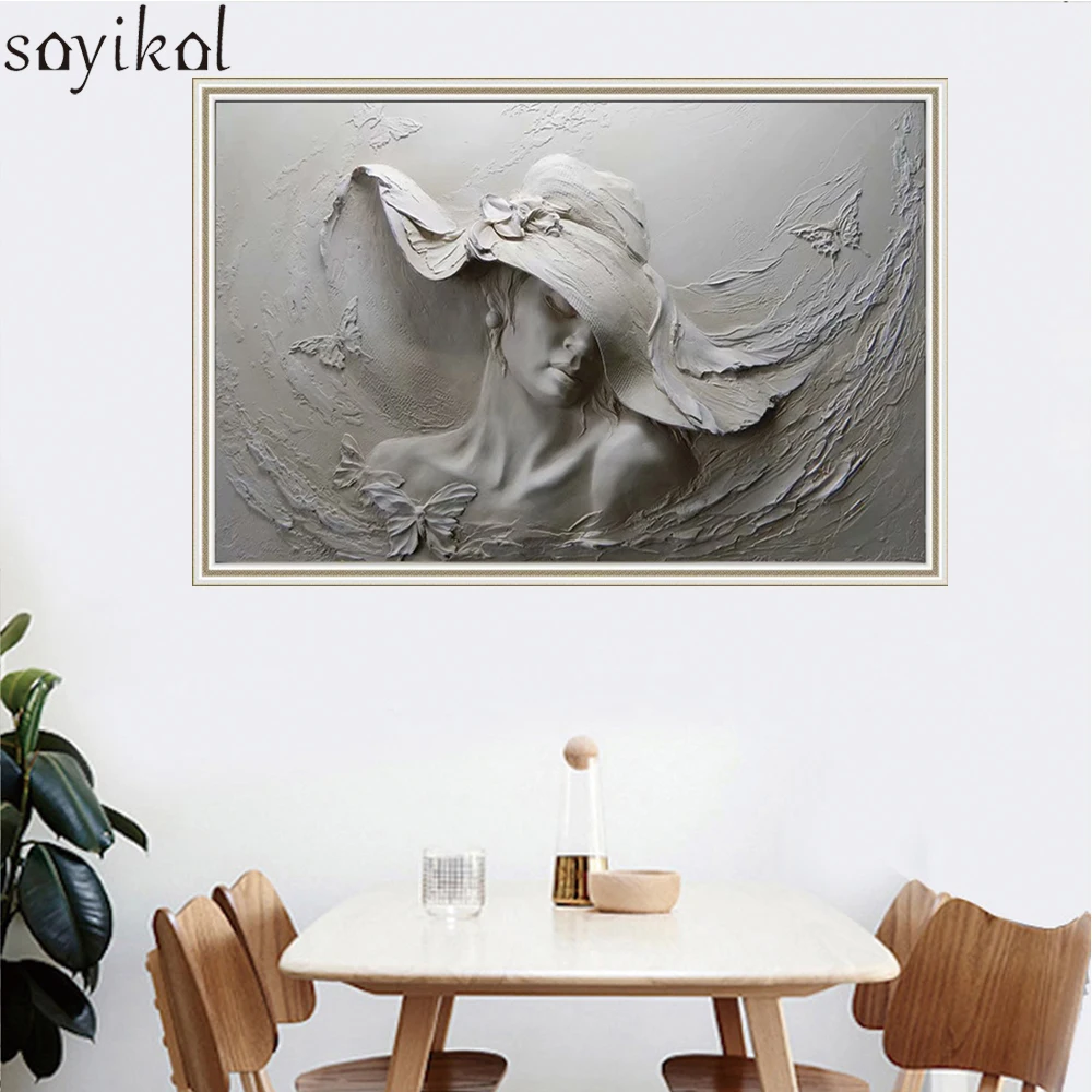 Affiche De Citation Nordique Grande Taille Chapeau Gris Femme Toile D Art Murale Images Murales Peintures Modernes Affiches De Mode Aliexpress