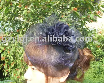 

FASCINATOR ,dances,races,weddings,Party HAT costume Black flower hair Hat h506