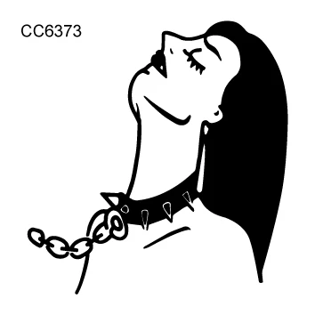 Rocooart CC4 6X6 см маленькая винтажная старошкольная стильная сексуальная женская черно-белая временная татуировка наклейка боди-арт поддельные тату
