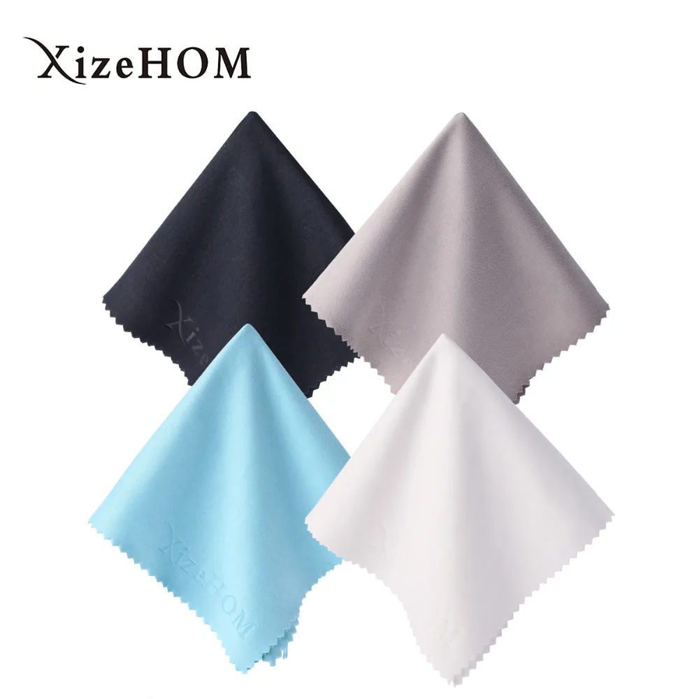 XizeHOM large Glasses Lens Cloth Wipes For Sunglasses Microfiber Eyeglass Cleaning Cloth (20
