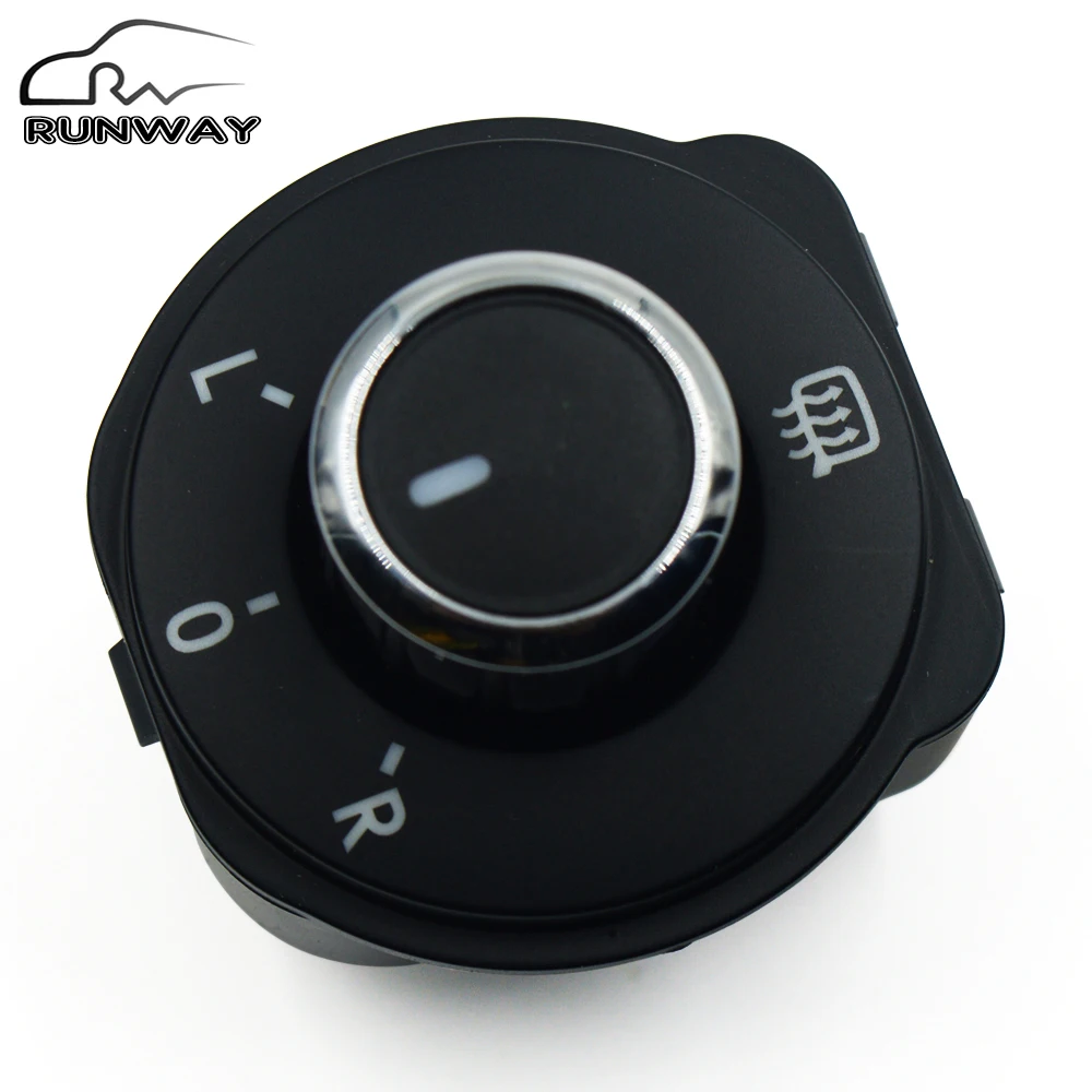New Exterior Rear Side Mirror Switch Adjust Knob For VW Volkswagen Polo