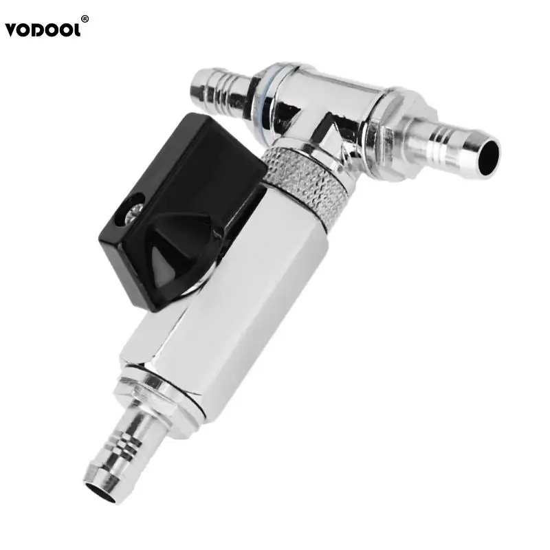

VODOOL 9mm Outer Thread 1 in 2 Computer PC Water Cooling Tube Connector Water Stop Drain Valve Switch Double Waterway Waterblock