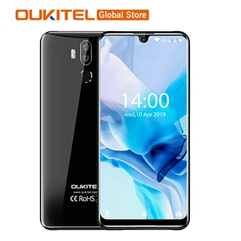 OUKITEL K9 Waterdrop 7.12" FHD+ 1080*2244 16MP+2MP/8MP Smartphone 4GB 64GB Face ID 6000mAh 5V/6A Quick Charge OTG Mobile Phone cheap gaming cell phone