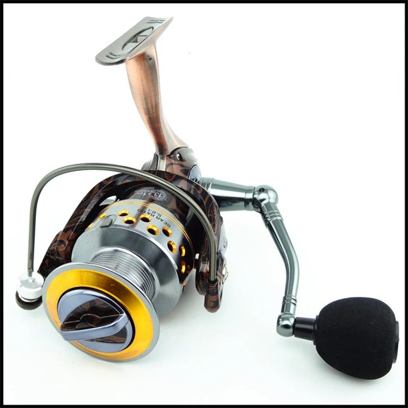 

14BB Metal Spinning Fishing Reel 1000-7000 High Speed Ratio 5.2:1 Fishing Reel Super Light Weight Left/Right Handle Fishing Reel