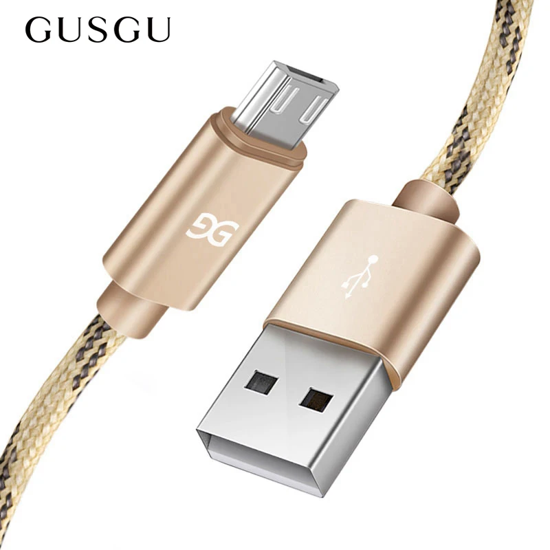 المصغّر USB كابل سريع شحن USB كابل بيانات لسامسونج هواوي اللوحي الروبوت شاحن سريع للهاتف المحمول سلك كابل النايلون الحبل
