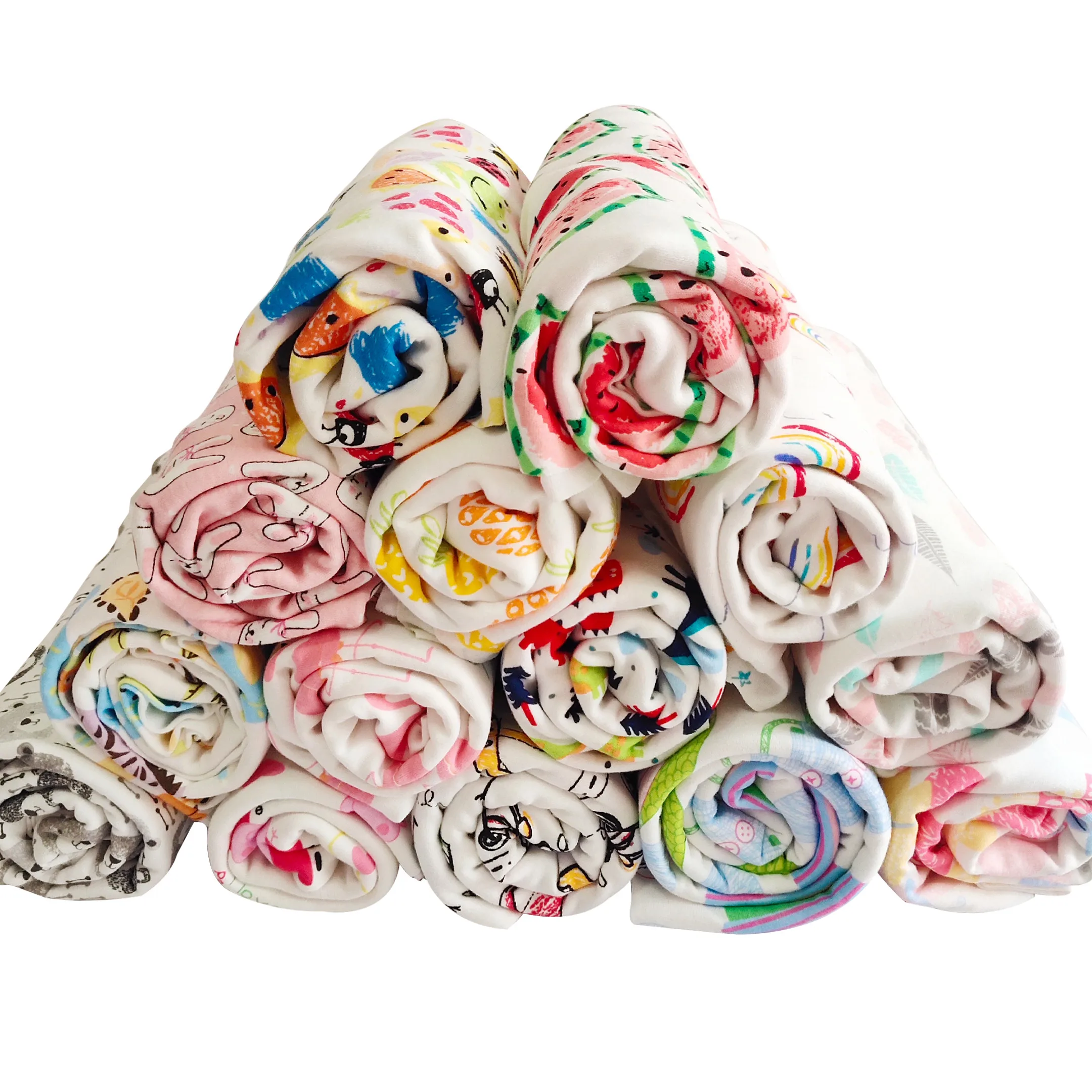 100X170 см, Детская Трикотажная хлопковая ткань с рисунком из мультфильма, Лоскутная Одежда для девочек, одежда для девочек, материал, шитье, летняя футболка