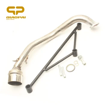 

Refit Motorcycle Exhaust Pipe Fixed Bracket Muffler Curved Scooter Middle Link Pipe Escape Moto for Exhaust Gy6 125CC 150CC 110