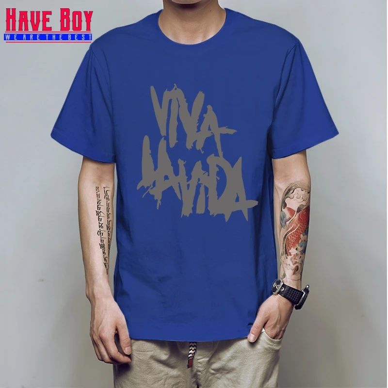HAVE BOY Rock Coldplay Viva la vida свободная Мужская футболка для мужчин новая хлопковая Повседневная футболка с короткими рукавами Camisetas Masculina HB160