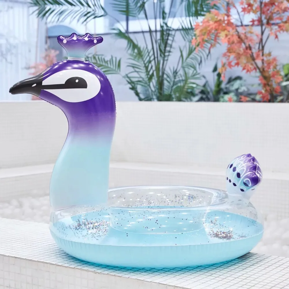 90cm/120cm Inflatable Gittler Peacock Swim Ring Pool Float Adult Water Swimming Tube Fun Toys Cute Piscina Kids | Спорт и