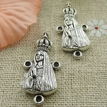 

84 pieces tibetan silver FATIMA connectors 31x14mm #368