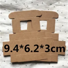 50 шт 9,4*6,2*3 см коричневый с окном Картон Крафт бумажная коробка Свадебная подарочная упаковка коробки свадебные коробки для конфет вечерние коробки для мыла