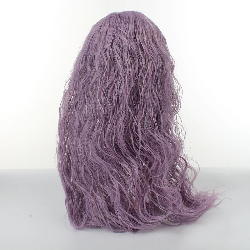Высокая Guality длинные вьющиеся зеленые/фиолетовые парики для кукол Blyth высокотемпературный кукольный парик только