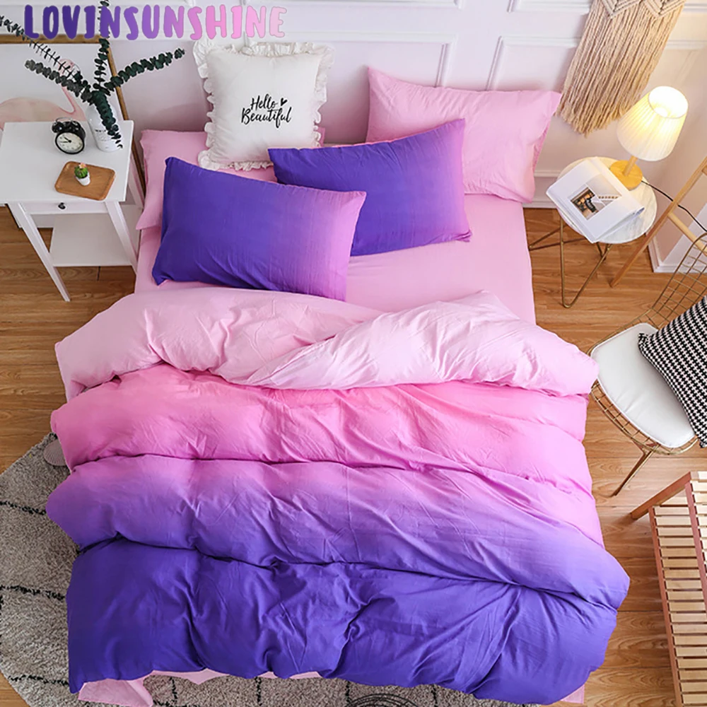 Lovinsunshine Duvet Cover Queen Bed Comforter King Size Purple