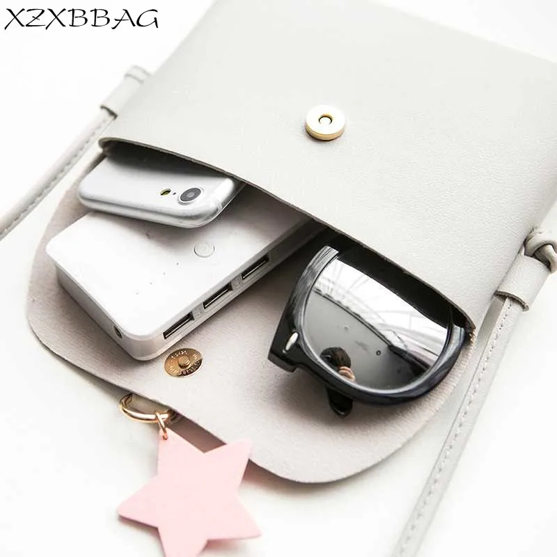 Женская сумка мессенджер XZXBBAG модная мини на плечо с подвеской в виде звезд для