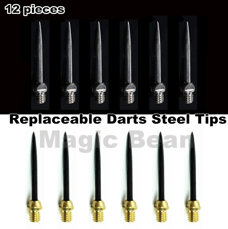 Professional Replaceable Dart steel tip; Dart Accessories; 6/12 pieces