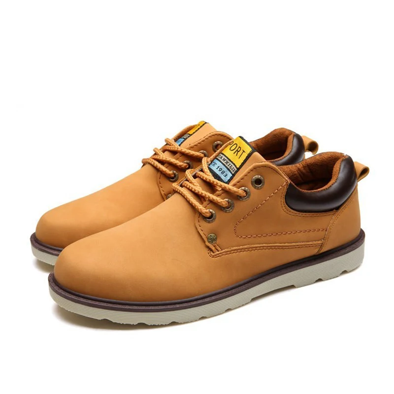 YWEEN Hot Sale Shoes Men Spring Autumn Casual Shoes Men Solid Lace-up Men's Shoes Fashion pu Leather Shoes