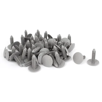 

Affordable 250 Pcs Gray Plastic Rivet Clips 8mm x 25mm x 31mm