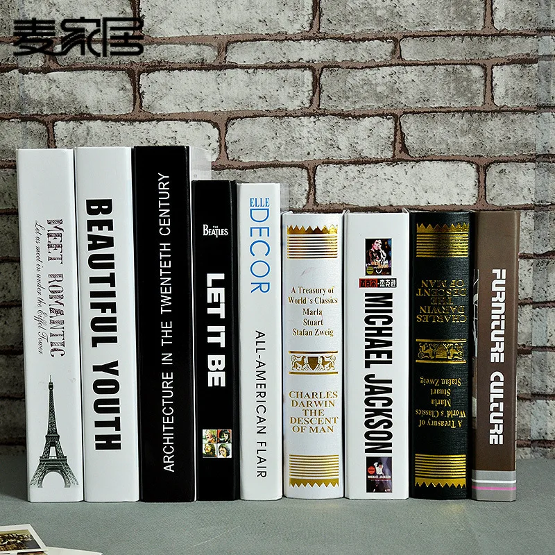

Fashion Paper Fake Book Study Photography Camera Simulation Model Book Box Home Furnishing Props Bookcase Decor Decoration