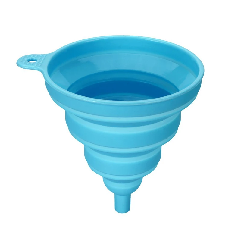 1PC Collapsible Silicone Funnel Foldable Oil Water Liquid Separating Funnel Hopper Kitchen Tools Gadgets Cooking Accessories (14)