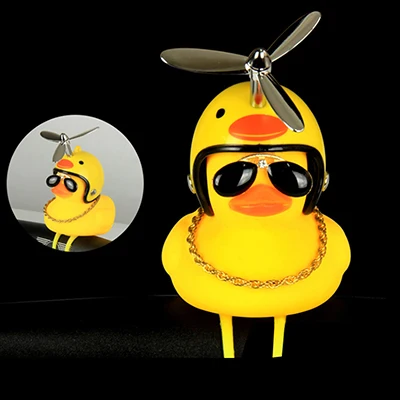 Perfect New bicycle bell yellow duck bicycle helmet light bike motorcycle bell child bike handlebar horn light Ring Bike Accessories 9