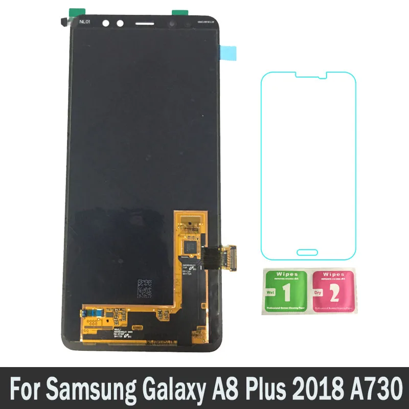 

New Replacement Parts LCDs For Samsung Galaxy A8 Plus 2018 A730 A730F LCD Screen Display Touch Digitizer Assembly 100% Tested