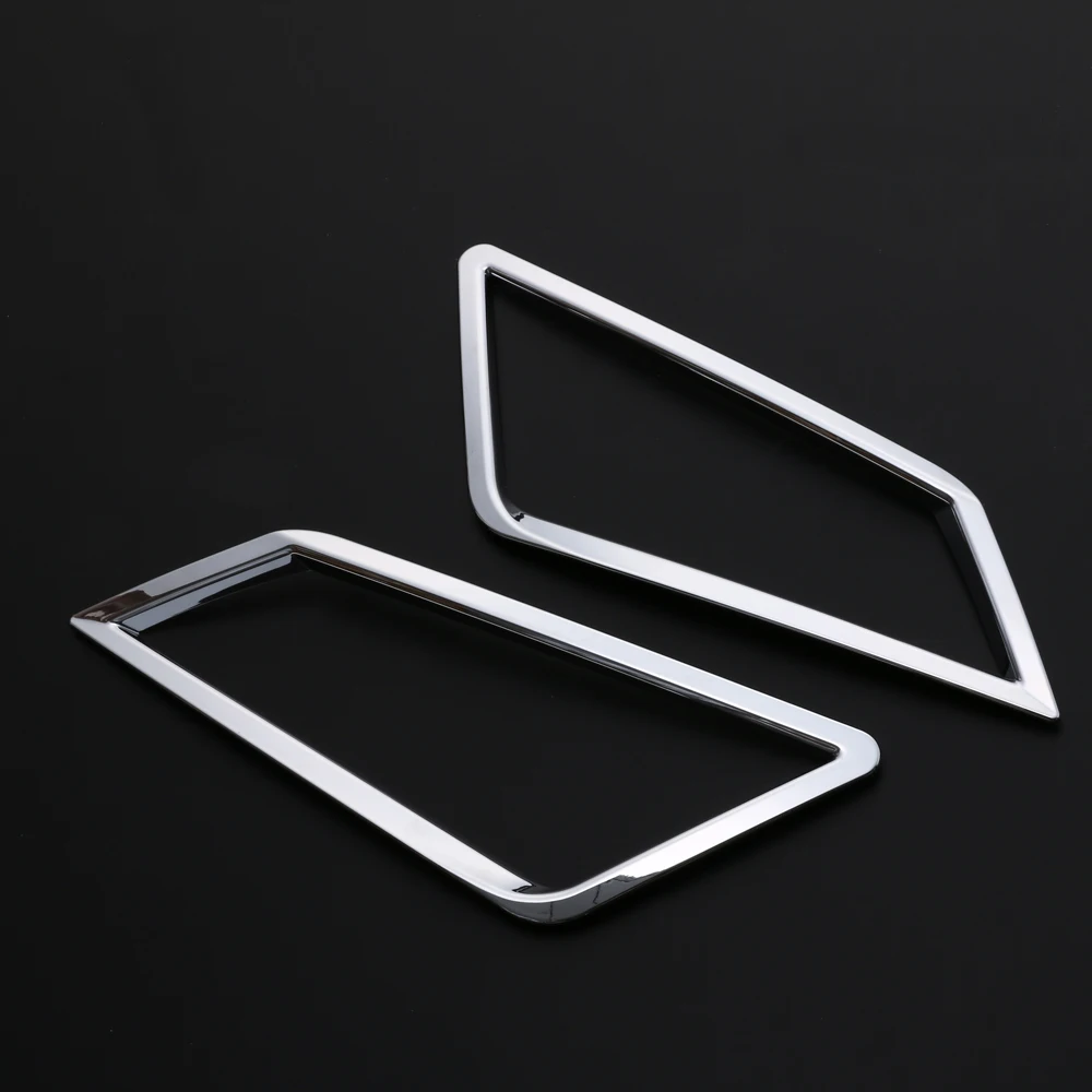 

JY ABS Chrome Front Fog Lamp Cover Trim Car Styling Accessories Sticker For SKODA KODIAQ 2018