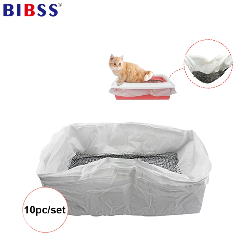 

Cat Feces Filter 10pcs/Set Reusable Hands Free Cats Sifting Litter Tray Liners Elastic Kitten Hygienic Litter Box Liner for dogs