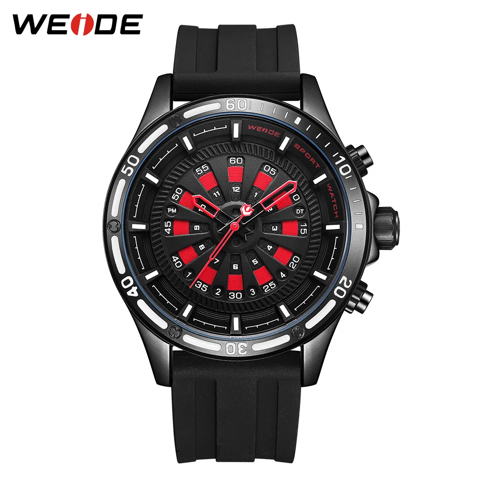 WEIDE мужские кварцевые роскошные брендовые часы с будильником автоматический