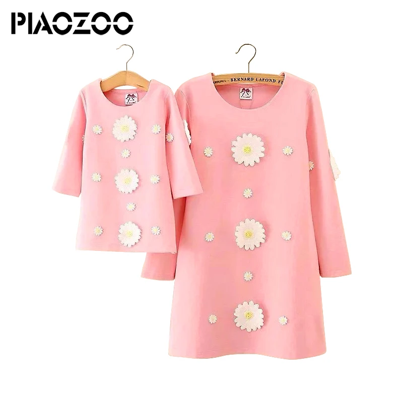 

2018 autumn mother daughter dress floral Mommy and me clothes family matching couple outfits sisters parent party dresses P20