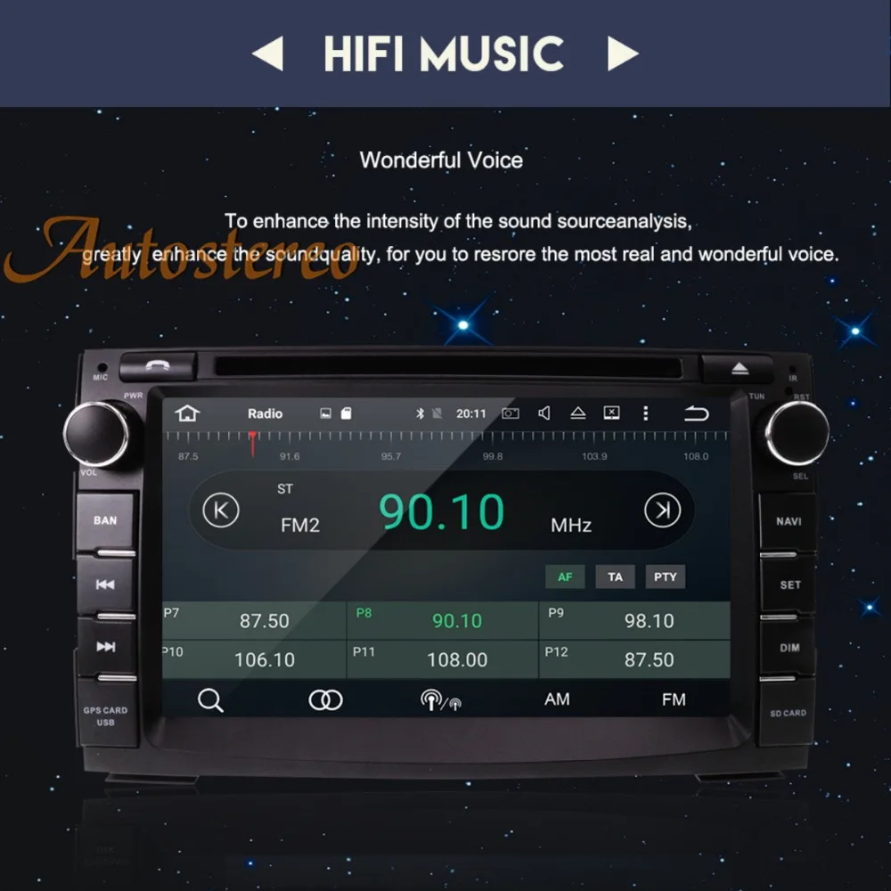 Perfect PX6/5 Android 9 Car DVD Player GPS navigation For KIA Ceed 2010 2011 2012 Venga auto stereo tape recoder unit multimedia player 2