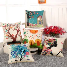 Мультяшная Подушка Стиль Мода для декоративных подушек с милым принтом Подушка Обложка Автомобильная домашняя декоративная подушка 45x45 см