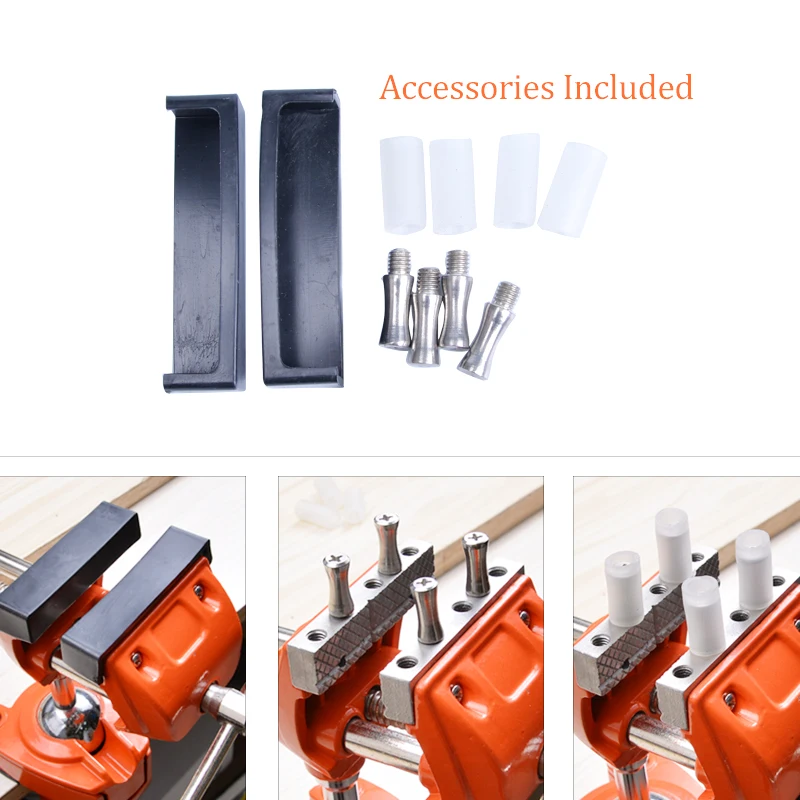 3" Design Patents Universal Table Vise Aluminium Swivel Tabletop Clamp Vice Tilts Rotate 360 Degree Universal Work 3" Design Patents Universal Table Vise Aluminium Swivel Tabletop Clamp Vice Tilts Rotate 360 Degree Universal Work