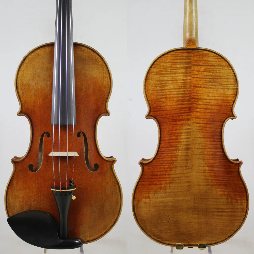 Античный масляный лак! После Guarner Del Gesu viola 15-16,5 дюймов M517" Европейское дерево"