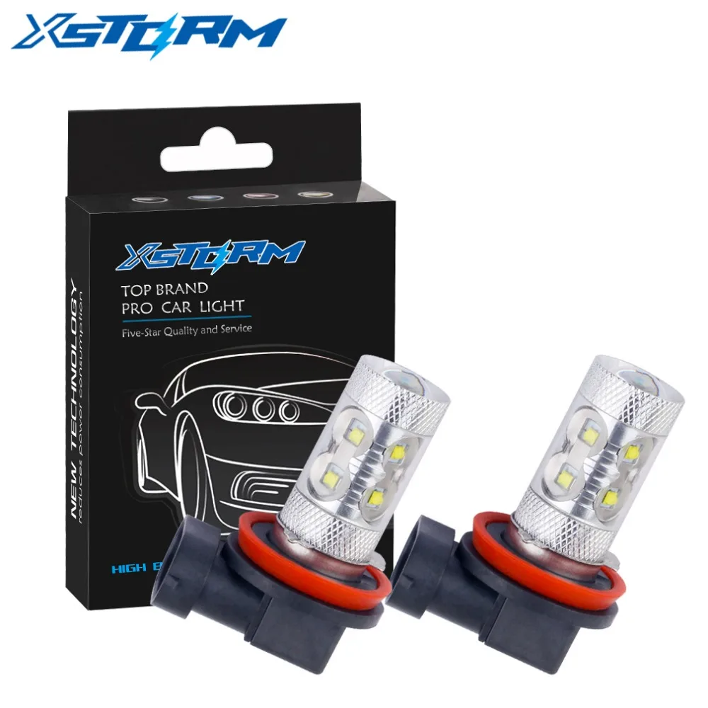 

2pcs H11 LED Cree Chips 30W 60W 80W Car Fog Light Daytime Running Light DRL Reserve Car Led Bulb Auto Light Source Parking 6000K