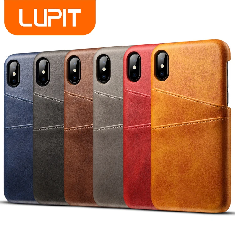 Kopen LUPIT Case Voor iPhone 8 8 Plus 7 7 Cover Lederen Mobiele telefoon Bag Luxe Portemonnee Kaartsleuven voor Apple iphone 7 8 Plus iPhoneX case