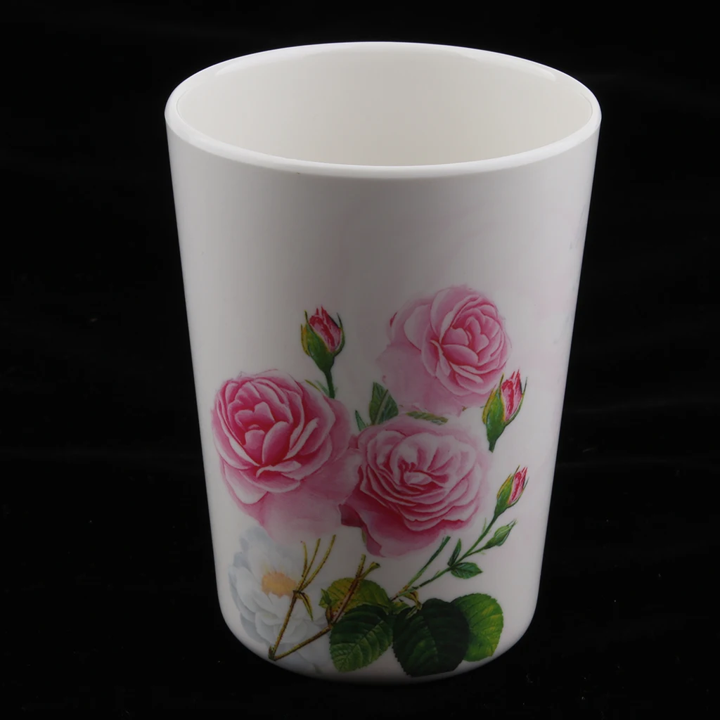 Flower Pattern Mug Melamine Office Home Coffee Tea Water Drinking Cup Drinkware for restaurants hotels restaurants