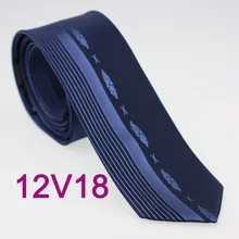 YIBEI coahella Галстуки мужской морской галстук с наполовину синими вертикальными галстуки в полоску Тонкий микрофибра 6 см Узкие галстуки Жених Gravatas