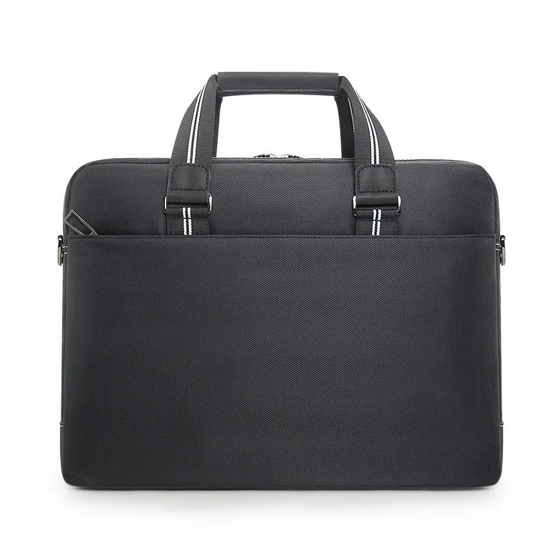 Высококачественная Мужская оксфордская деловая сумка для ноутбука, Офисные Сумки для мужчин, Черный Портфель, мужская сумка для работы, для Macbook Pro