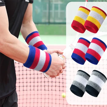 1 paar Super sterke Absorberen zweet Sport Polsband voor Basketbal Tennis Badminton Running Fitness Sport Polssteun 1 paar Super sterke Absorberen zweet Sport Polsband voor Basketbal Tennis Badminton Running Fitness Sport Polssteun