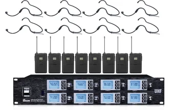 

8 Channels UHF Wireless Headset Microphone mic system