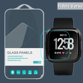 

3pcs/lot Smart Tempered Glass For Fit bit Versa Smart Screen Protector Cover Protective Film Case ForFitbit Versa glass
