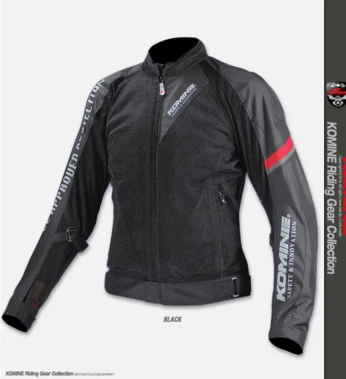 Motorcycle Jacket For KOMINEJk-098 Mesh Juitable Spring And Summer Windproof Cool Autumn Riding Suit With Protective Gear