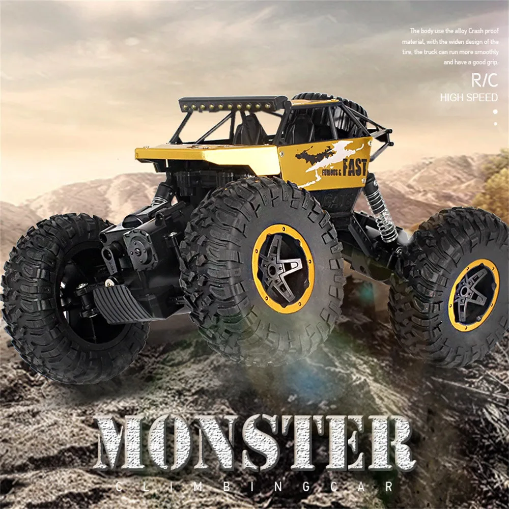 

P810 RC Car 1/18 2.4G 4WD 15KM/h Alloy High Speed Monsters Truck Off-Road Climbing Car Remote Control Car Toys for Children
