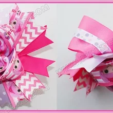 Новые 65 шт. 6 ''большой слоистых многослойный бант животных банты с принтам девушка аксессуары для волос Популярные Девушки заколки для волос