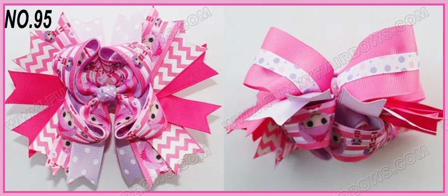 

free shipping 2017 Newest 65pcs 6'' big layered boutique bow animal print bows girl hair accessories popular girl hair clips