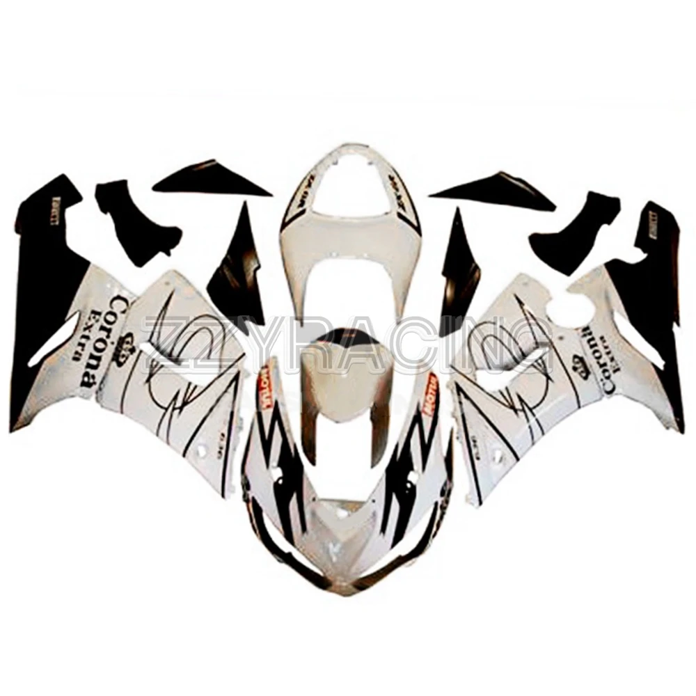 

Injection Fairings Kits for Kawasaki ZX6R 2005 2006 Year ZX-6R 05 06 Complete Motorbike Body Kit Cowlings White New Cover